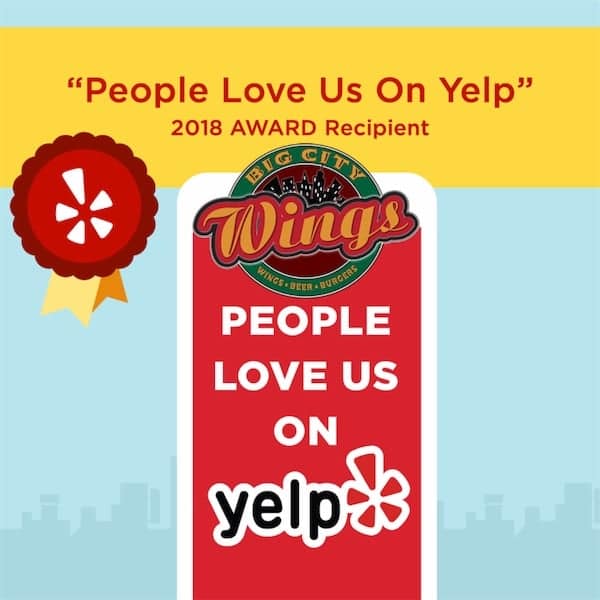 You Squared Media January 2019 News 6 YelpAwardBigCityWings 1